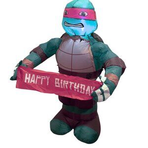 Teenage Mutant Ninja Turtles Inflatable Raphael‎ HAPPY BIRTHDAY 2014 TMNT